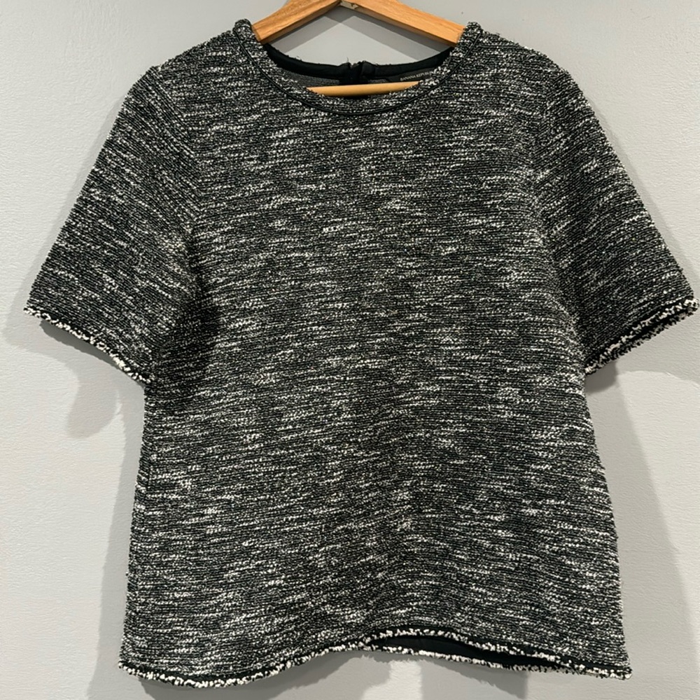 Banana Republic Tweed Top Size Small